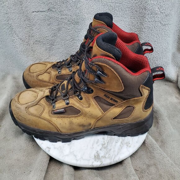 Red Wing Shoes Mens Size 11.5 Brown Leather 6674 Safety Toe 6674 Hiking Boots - Picture 1 of 8